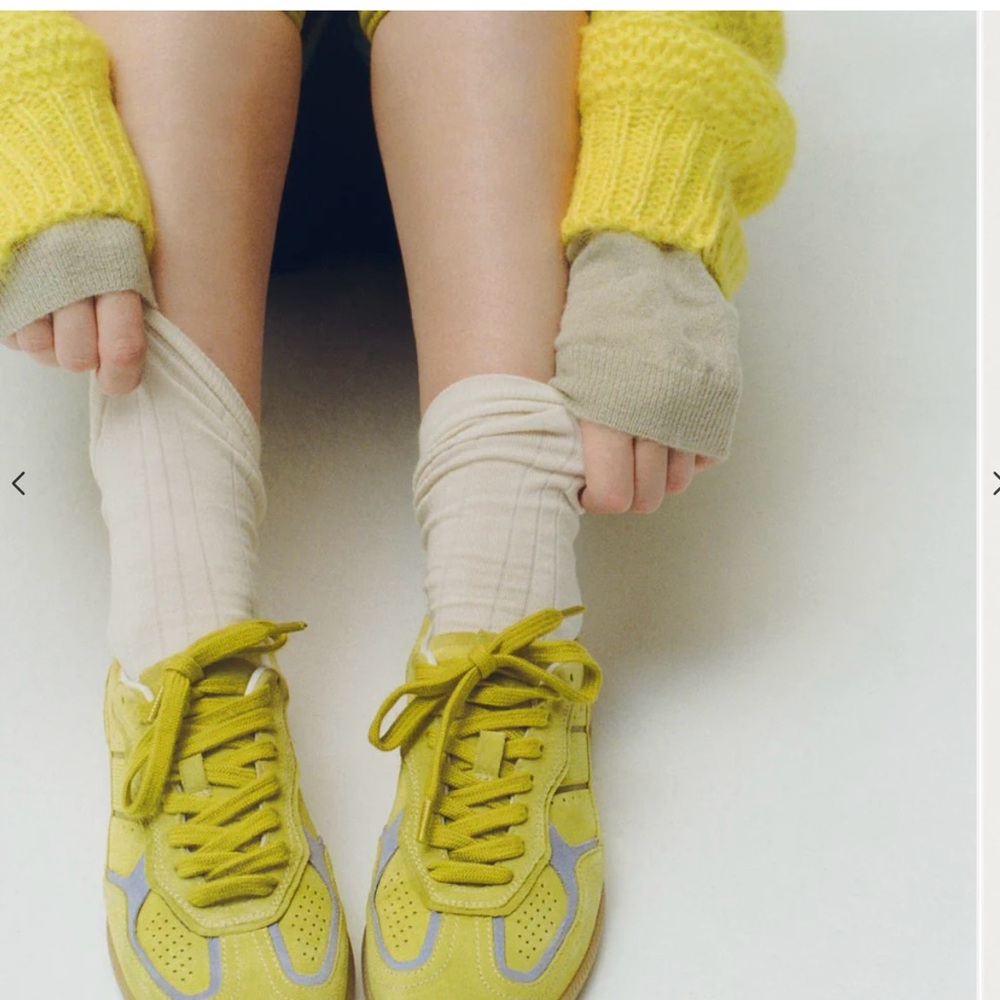 ALOHAS TB. 490 Rife Acid Green Leather Sneakers